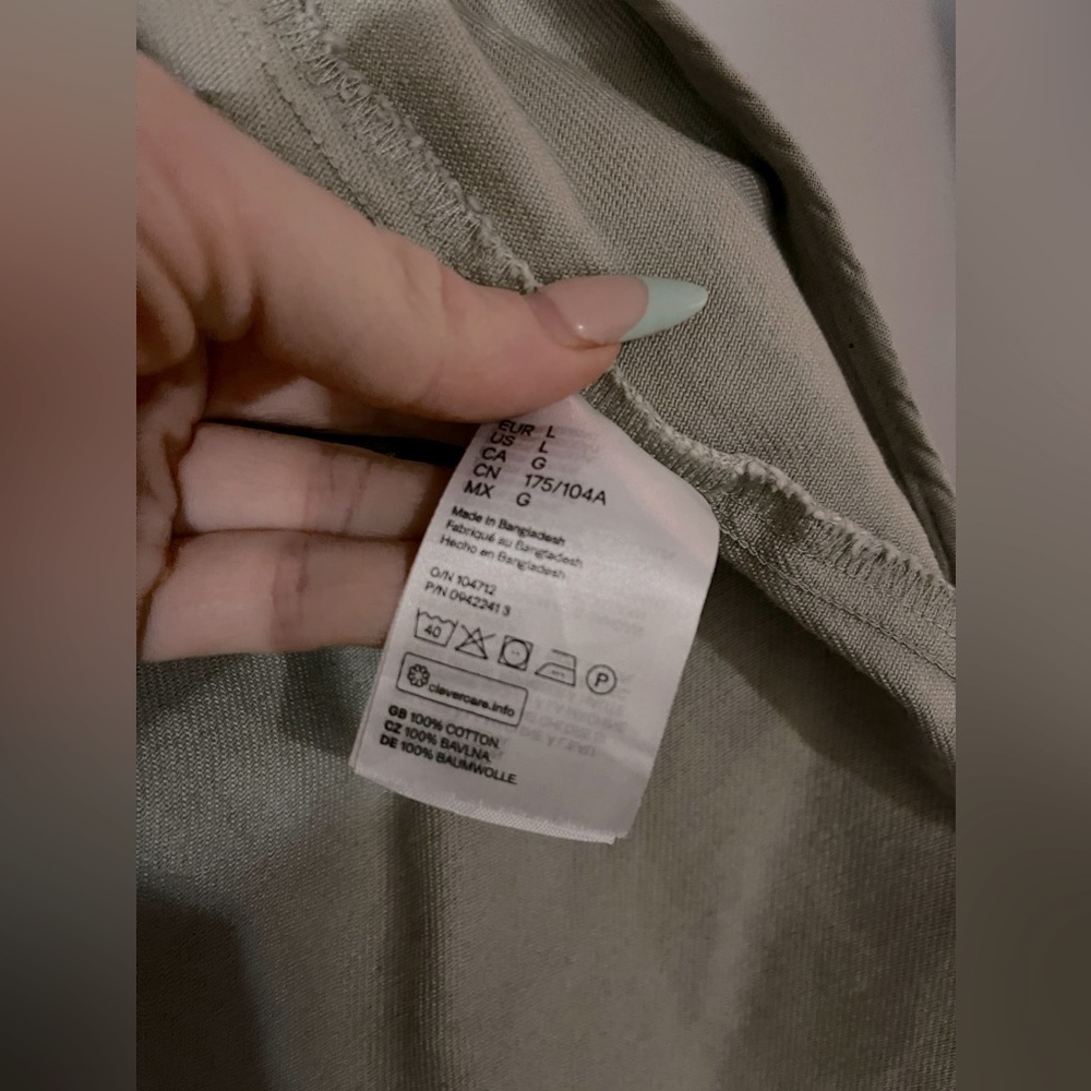 H&M beige heavyweight spring jacket light tan size L - Picture 12 of 13